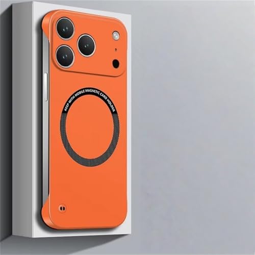 �����^�n�[�hPC�}�O�l�b�g���t���[�����X�d�b�P�[�X iPhone 17 Air 16 15 14 13 Pro Max Plus �}�b�g�J���[�\���b�h�J�o�[�A�I�����W�AiPhone 16 Promax�p