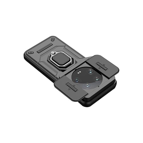 �yCYBERGARAGE�z�X�}�z�P�[�X�J�o�[�EXiaomi 14 Ultra�p �P�[�X �ϏՌ��J�o�[ ��̌^�����O�t�� �X���C�h���J���������Y�J�o�[�t�� 2�d�\�� �X�^���h�@�\ TPU+�v���X�`�b�N ���� �V���I�~ 14 �E���g�� ������� �X�}�[�g�t�H��
