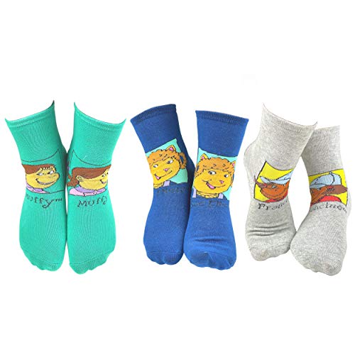 PBS Kids Arthur Popular Characters Fun Silly Cartoon Kids' Socks - 6 Pair3