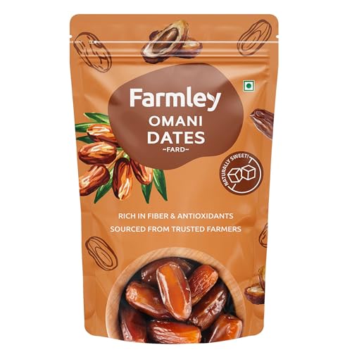Farmley Omani Fard Dates/Khajur, 500 g | Healthy Snacks, Rich in ...