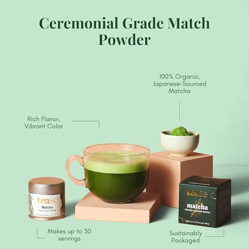 Té Matcha en polvo ceremonial japonés 1.0582 Ounce miniatura 3