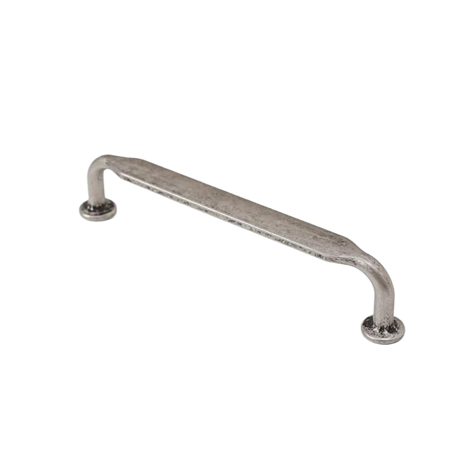 SNGUOQ 2pcs Antique-Silver Cabinet Door Pull Vintage Furniture Hardware for Living Room Door Handles(Hole spacing-128mm)
