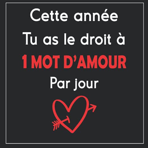 Cette année tu as le droit à 1 mot d'amour par jour: 1 mot d'amour par jour pendant 1 an pour prou Cette année tu as le droit à 1 mot d'amour par jour: 1 mot d'amour par jour pendant 1 an pour prou