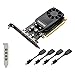 Price comparison product image hp Nvidia Quadro P620 2GB Graphics Card (512 CUDA Cores, GDDR5, 128-Bit, PCI Express x16 3.0)  With x4 mDP to DP Cables, High & Low Profile Brackets - 3ME25AA  Plain Boxed
