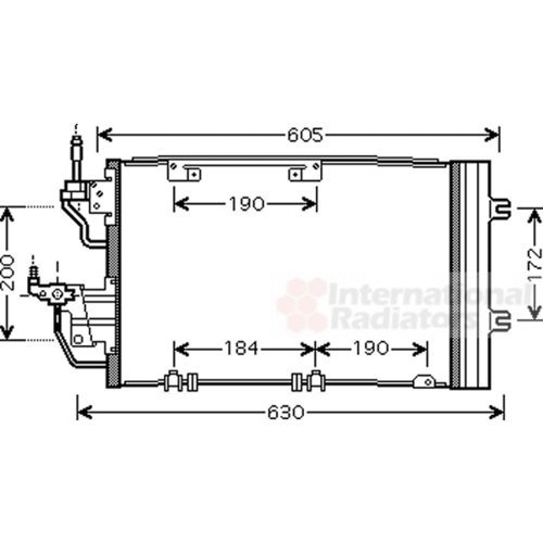 VAN WEZEL 37005454 Condensatore, Climatizzatore