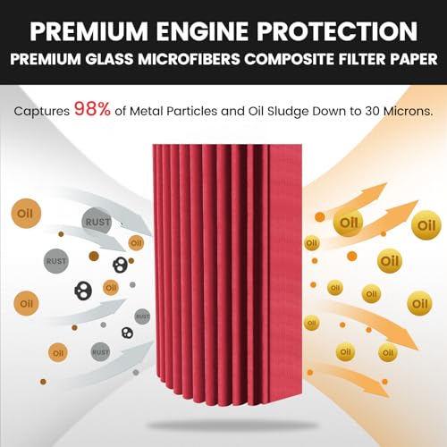 Image of KLX140 52010-1053 Oil Filter for Kawasaki KLX110 KLX300R HF112 | Fit for Kawasaki KLX300 KLX230R KX450F KLX125 KSR110 KLX450R KLX140L KLX140G KLX140R KLX140RF KLX140RL, 5pcs