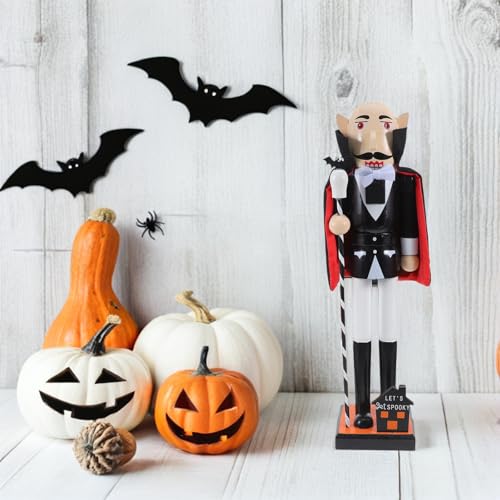 Centre de table unique Halloween : figurine en bois noire décorative - 7