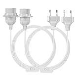 1.Fácil instalación:simplemente atornille una bombilla E27 en el portalámparas, luego conecte el cable a la toma de corriente y presione el interruptor de encendido/apagado para controlar las bombillas.