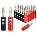 Cenrykay Banana Plugs 4mm Audio Speaker Wire Cable Connector Cable Plugs 10 Pairs