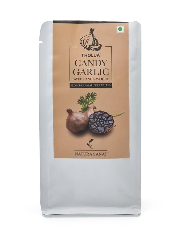 THOLUA Candy Garlic with Great Taste Pack of 2 - Each Pack 100 gm|Whole Black Garlic|Ready to Eat|Premium Whole Black Garlic| Naturally Aged Black Garlic|Kala Lahsun | Antioxidant-Rich (B0CV5PWS51) Amazon Price History, Amazon Price Tracker