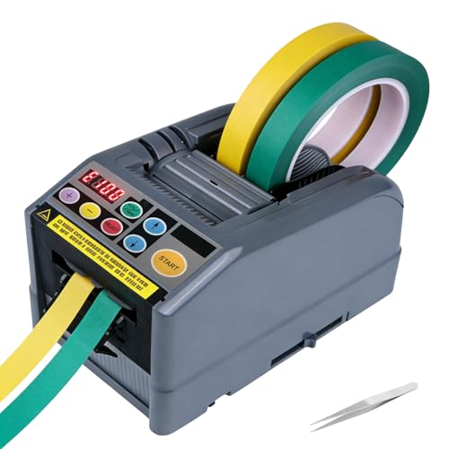 Automatischer Klebebandspender Elektrischer Klebebandabroller für Bandbreite 6-60mm Länge 999mm Bandspender Elektrischer Bandschneider Bandschneidemaschine für Büro Schule und Laden