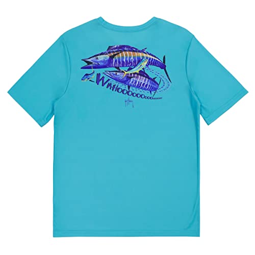 Guy Harvey Boy's Short Sleeve Performance Shirt with 30+ UPF Sun Protection