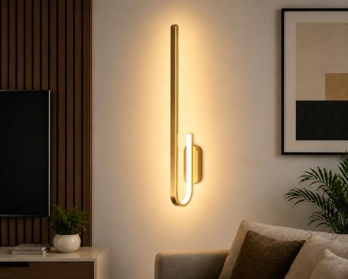 Image of FILLISKA Led Wall Highlighter Light, 3-in-1 Colour Changing, Luxurious Wall Decor (18 Watt Luxurious Gold-768)
