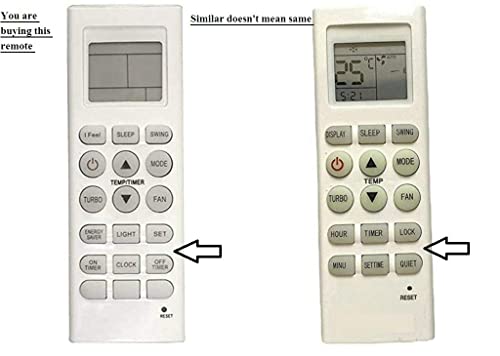 Image of VNQ Remote Compatible with Lloyd Ac Remote IFEEL (Your Old Remote Must be Exactly Same) (Next-14)