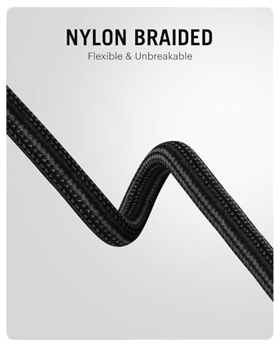 Image of DailyObjects SURGE Kevlar Core USB-C 100W Charging Cable|USB Type-C|Fast Charging,480Mbps Data Transfer,Data Sync|Compatible with Android & iOS Smartphones,Earphones,Tablet /Ipads,Macbook,Black