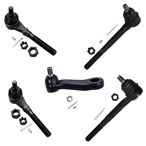 Image of Detroit Axle - 13pc RWD Front End Suspension Kit for Ford F-150 F-250 Expedition Lincoln Blackwood Navigator, Upper Control Arms Lower Ball Joints Sway Bars Tie Rods Pitman Arms Replacement