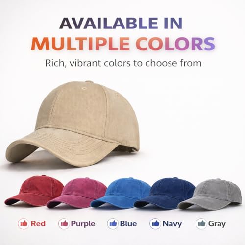 Gorra unisex de algodón color rojo miniatura 6