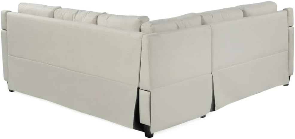 Living Room Studded Upholstered Sofa 2 Piece Set with Cushions