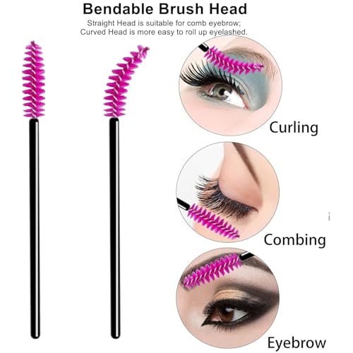 Disposable Eyelash Brushes Mascara Brush Wands Applicator Cosmetic Makeup Brush Tool Kits (200 pcs) - Image 4