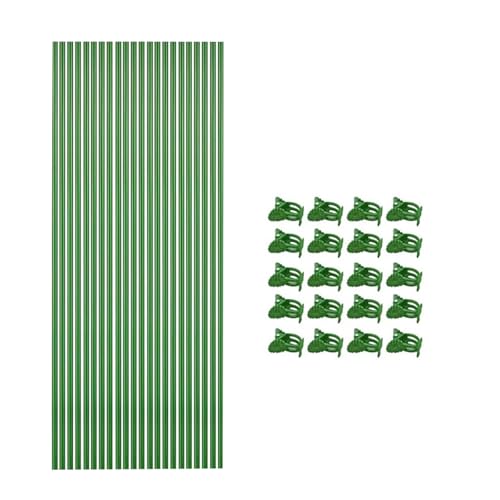 Faltbarer Blumenkastenhalter mit Clip, 22 Stück, Metallhalterung für Blumenkastensysteme, Gartenpfosten für vertikales Pflanzenwachstum