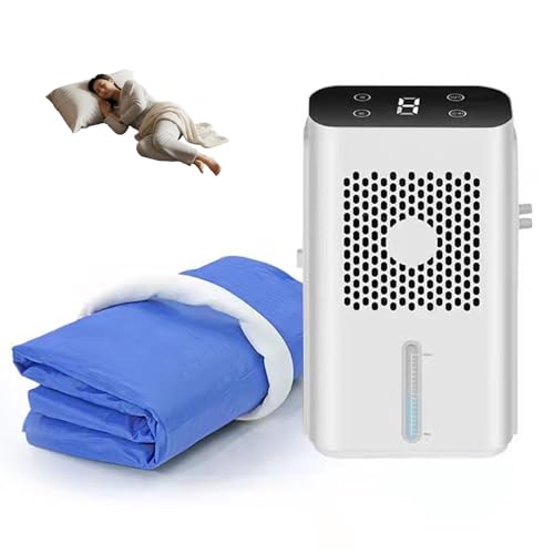 Colchón Eléctrico Refrigerado por Agua, Almohadilla De Colchón con Refrigeración por Agua De 12 V con Pantalla LCD Y Enfriamiento De 3 A 8 ℃, Volumen De 1,7 L, Bajo Nivel De Ruido De 50 D 160cm*140cm