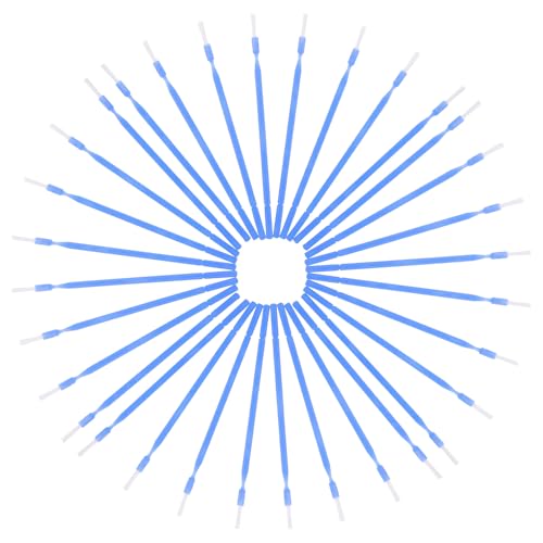 MAJORMENCH 100個 使い捨てフッ素塗用アプリケーターブラシ 軽量コンパクトで口腔ケアに 歯の隅々まで届く細毛先で に薬剤塗可能