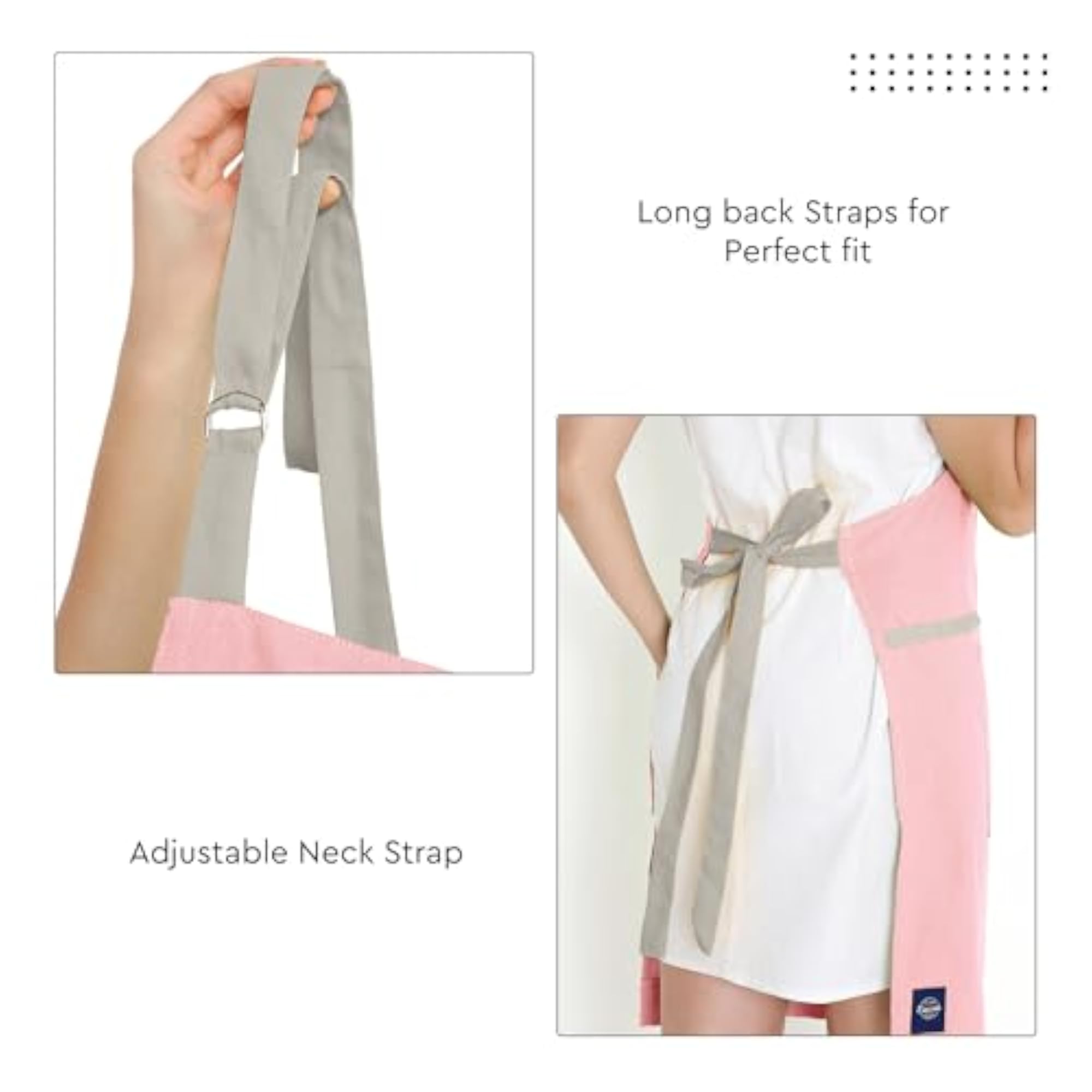 XO Cotton Kitchen Apron, Chef Cooking Smock, Adjustable
