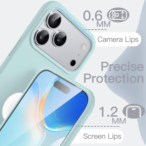 Image of Elzzi Microfiber Cover Compatible for iPhone 17 Pro Case Liquid Silicone Cases Protective Covers Shockproof Back Cover with High Raised Camera Lips (red)
