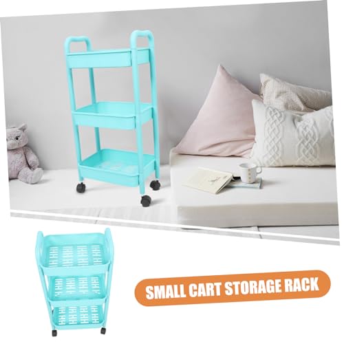 Zerodeko Rack de carrinho prateleiras rolantes para banheiro carrinho de rolo carrinho de compras pr