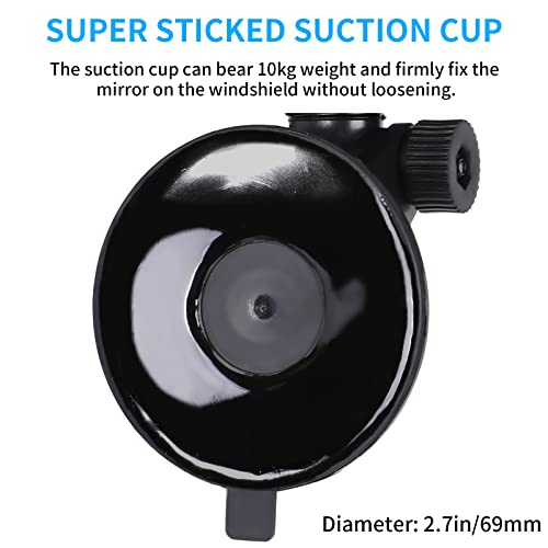 image for Wontolf Rear View Mirror Universal Rearview Mirror Interior Anti-glare