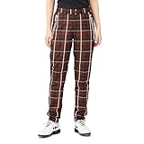 [パーリーゲイツ] レディース イージーパンツ タフレックスサーモトロンラジポカ ブラウン小チェック×エアシャット 撥水性・蓄熱保温性 / 055-3236010 051_ブラウンベース 0 [S]