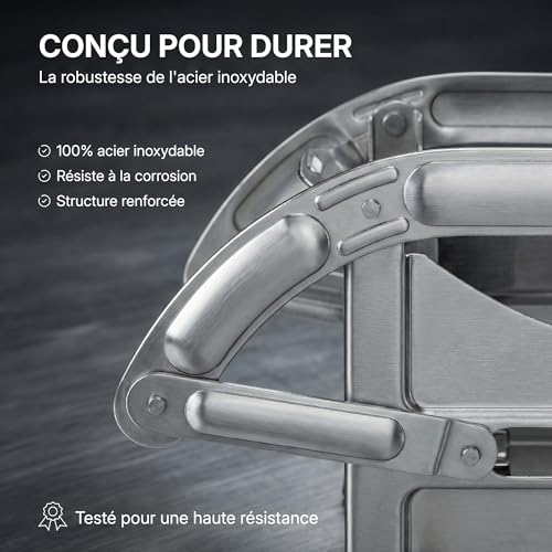 Coupe-Frites Professionnel en Acier Inoxydable Louis Tellier - 4