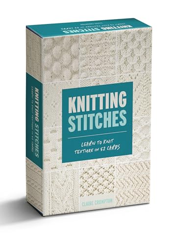 Product Image of the Knitting Stitches Card Deck: Learn to knit texture in 52 cards