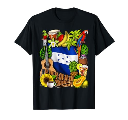 Honduras Heritage Honduran Flag Honduras Heritage Roots T-Shirt