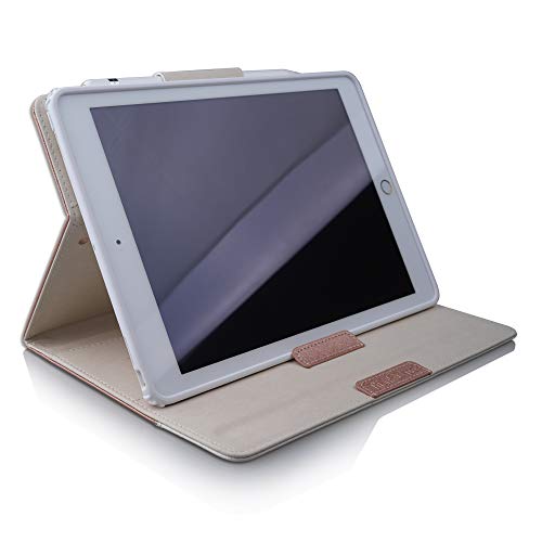 Thankscase Ipad 9.7 Inch 2018 2017 Case, Ipad Air 2 Case, Rotating Case Cover With Stand Build-In Wallet Pocket And Hand Strap For Ipad 6Th Gen 5Th Gen. (Rose Gold) #TOP3