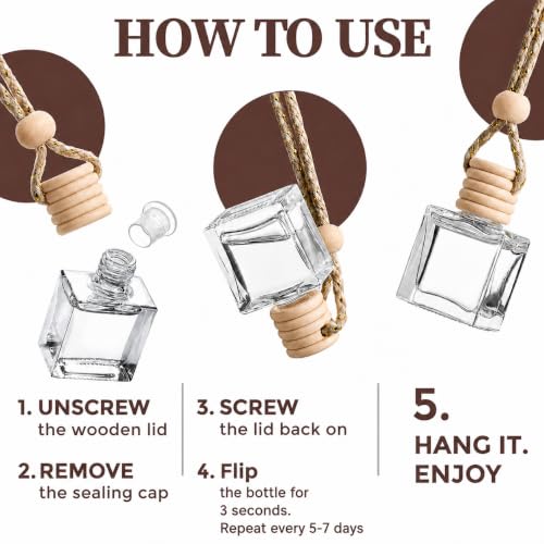 Image of Car Air Freshener Hanging Blackberry 2 Pack,Essential Oils Diffuser Car Scents Decor Air Freshener,Long-Lasting Cute Car Accessories for Women & Men