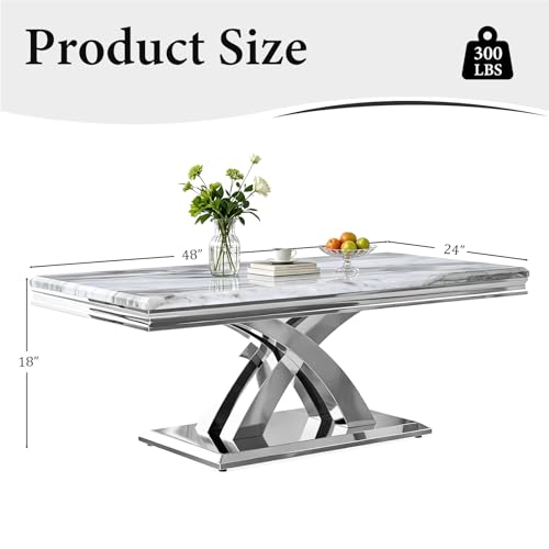 Luxury Marble Coffee Table Modern