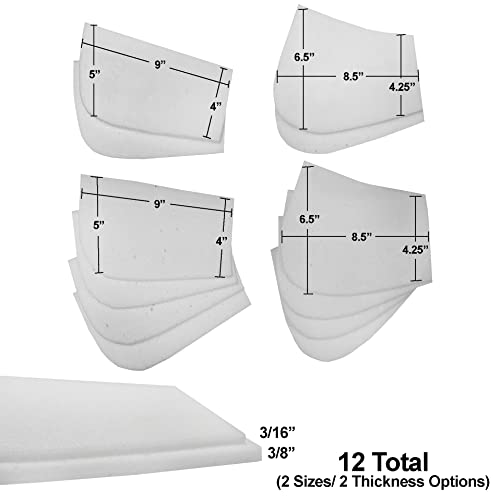 Ecp Equine Comfort Products CP-FI-12 Equine Comfort Products Memory Foam Inserts White thumb #1