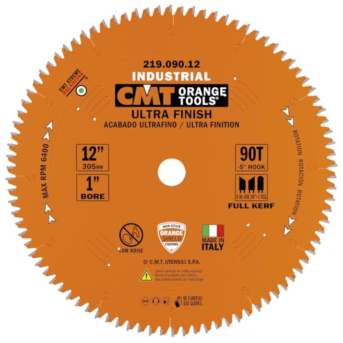 CMT 219.090.12 12-Inch Diameter 90 Teeth 1-Inch Bore Compound Miter and Radial Saw Blade