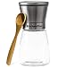 Professional Salt and Pepper Grinder Set – Premium Stainless Steel Salt and Pepper Shakers with Ceramic Spice Grinder Mill for Adjustable Coarseness - Added Bonus a Bamboo spoon and a Cleaning Brush.