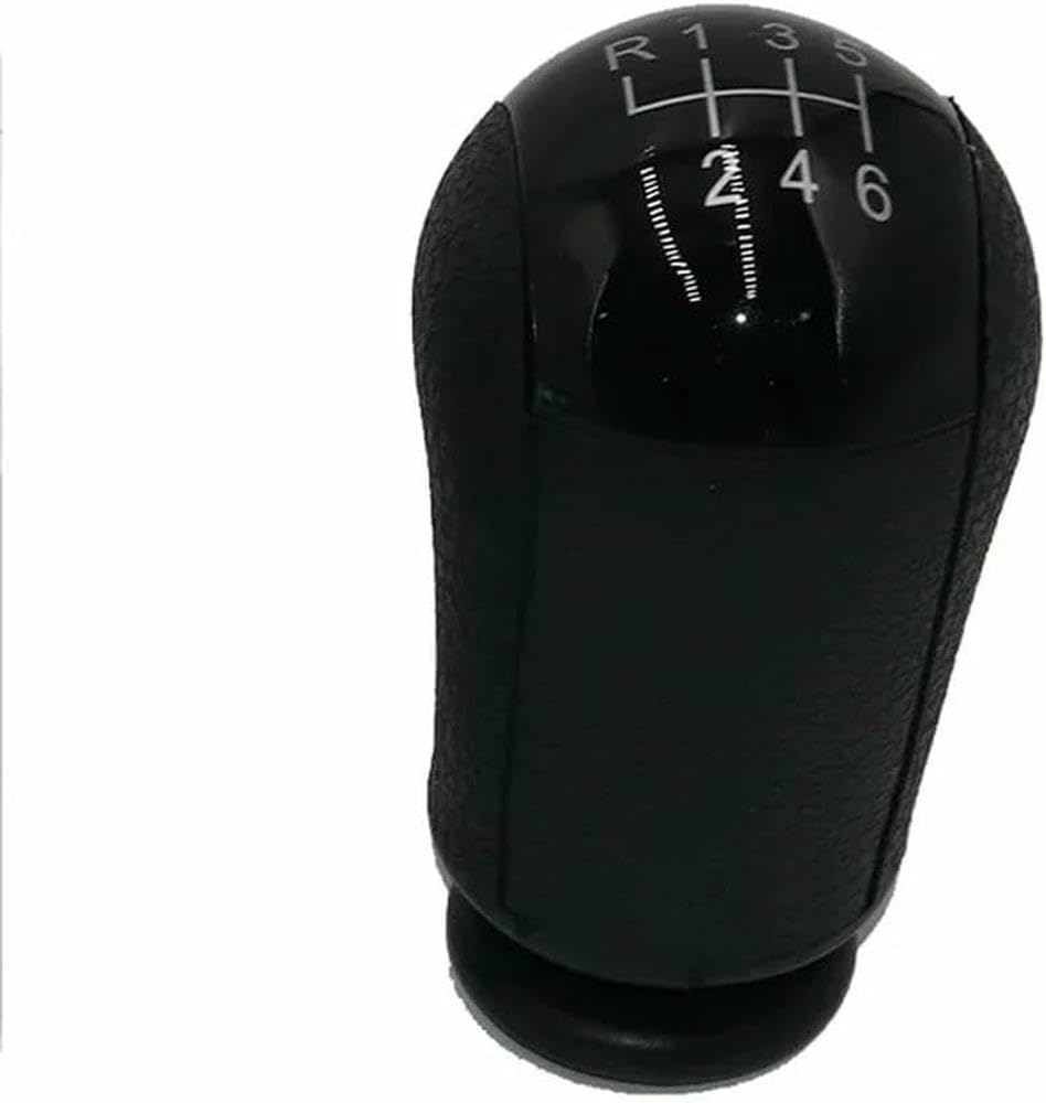 Gznbb 6 Speed Black Car Manual Gear Shift Knob Boot Cover Gaiter Lever Shifter Handle Stick, For Ford Focus 2 Mondeo Mk2 2005-2011