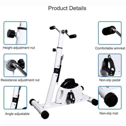 Image of Electric Pedal Mini Rehabilitation Exerciser for Arm & Foot, Adjustable Resistance Stroke Rehab Equipment, Portable Exercise Bike