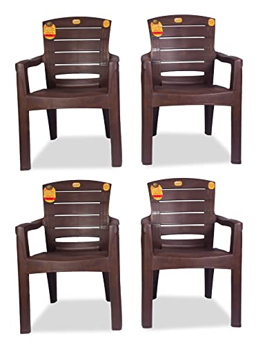 Image of ANMOL Moulded Jaguar Comfortable high Back Chair (Weight Bearing Capacity 200 kg)(3 Years warrranty on Manufacturing defect) (Set of 2)