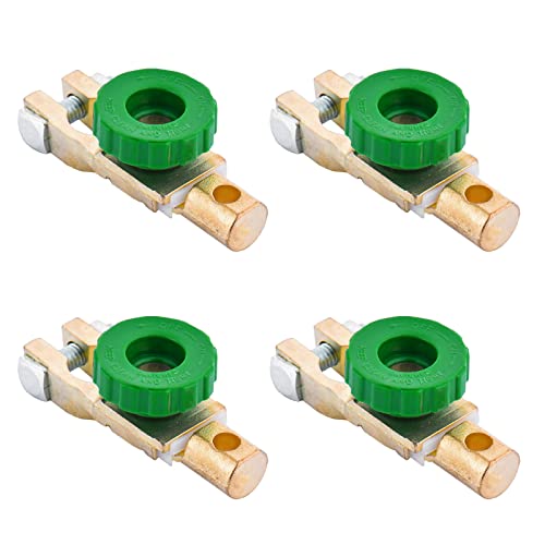 Nizirioo 4 Piezas Desconectador De Bateria, Interruptor De Desconexión De Batería, Borne Bateria Con Desconectador, Interruptor De La Bateria Para Auto Coche Camión Barco Vehículos