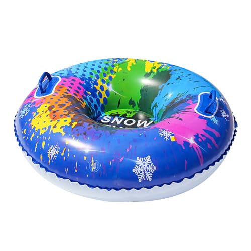 Tubo de nieve inflable | Trineo de tubo de nieve antidumping, trineo inflable antivuelco para deportes de invierno, trineo, senderos al aire libre, campo de nieve, familia, adultos y niños