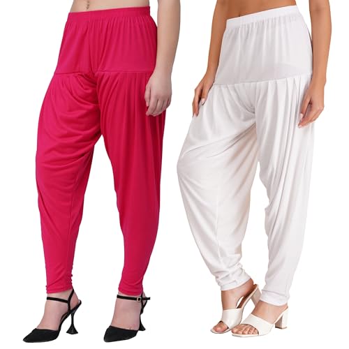 Image of Buy That Trendz Womens Viscose Dhoti Patiyala Salwar Harem Bottoms Pants