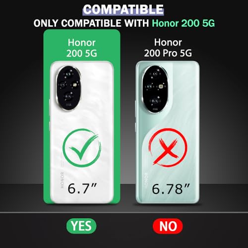 Image of TheGiftKart Back Cover Case for Honor 200 5G | Slim & Lightweight | Ultra-Premium Design | Camera Protection Bump | Fabric Texture Case Cover (PC & TPU, Black)