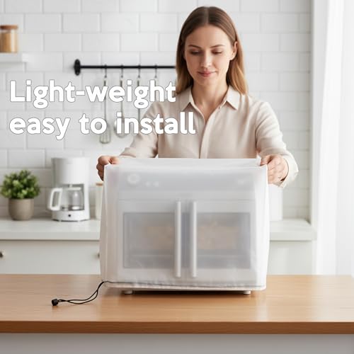 Image of Air Fryer Oven Dust Cover also for Slushie Machine, Rotation Rotisserie Oven other Kitchen Appliance Water Proof Lightweight, Compatible with Ninja, BLACK+DECKER Bartesian -18W x18D x16H in