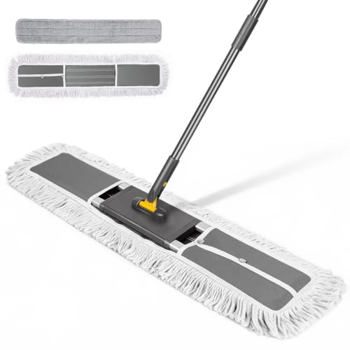 Thihome Bodenwischer 90cm Breit, Professionelle Wischmopp mit Teleskopstiel