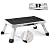 VEVOR 1-Step 330lbs Capacity Folding Steel Step Ladder, Adjustable Height, Non-Slip Sturdy Step Stool for Adults, Toddlers, Offices, RVs, Bathrooms, Bedrooms